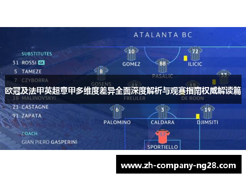 欧冠及法甲英超意甲多维度差异全面深度解析与观赛指南权威解读篇
